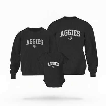 Mommy and Me Aggies Varsity Crewneck