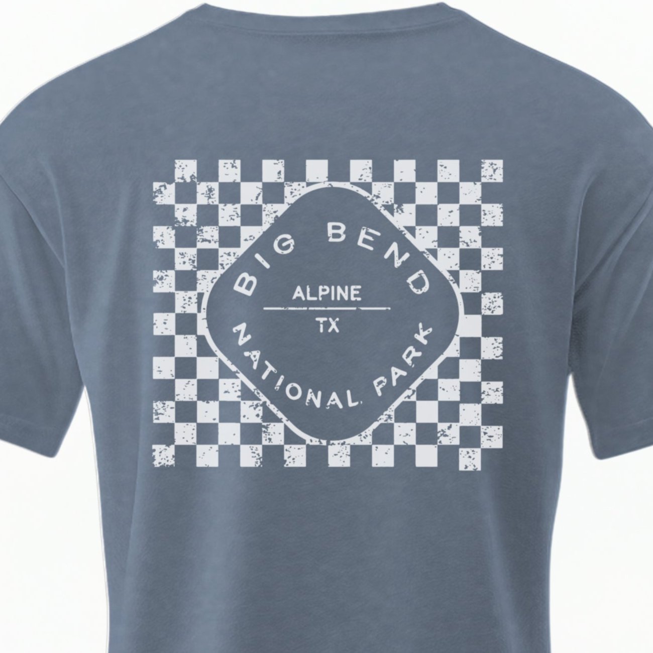 Big Bend TX Checkered Comfort Colors T-shirt