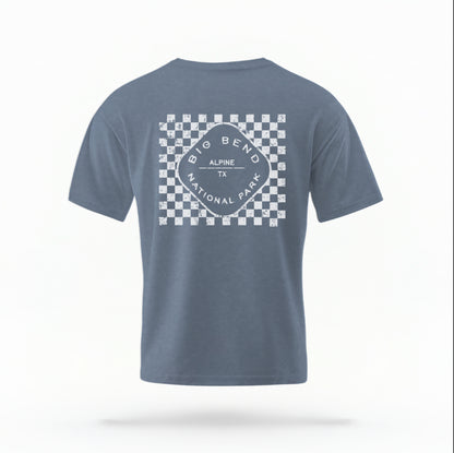 Big Bend TX Checkered Comfort Colors T-shirt