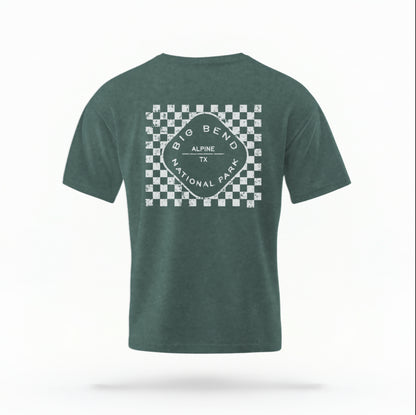 Big Bend TX Checkered Comfort Colors T-shirt