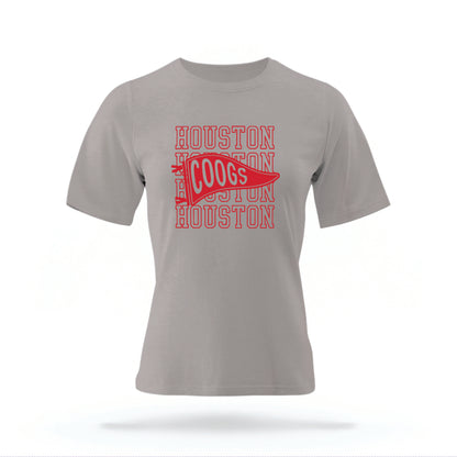 Houston Cougars Stacked Pennant T-Shirt