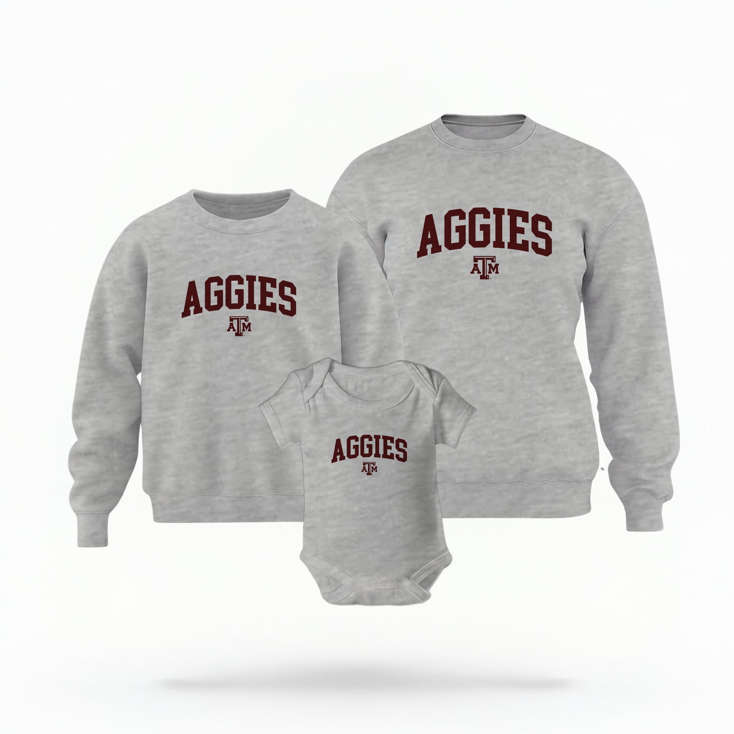 Mommy and Me Aggies Varsity Crewneck