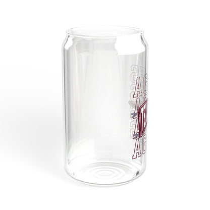 Aggies Pennant 20oz Can Glass Tumbler