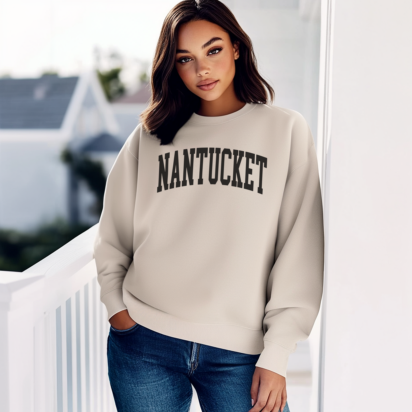 Nantucket Varsity Crewneck Sweatshirt