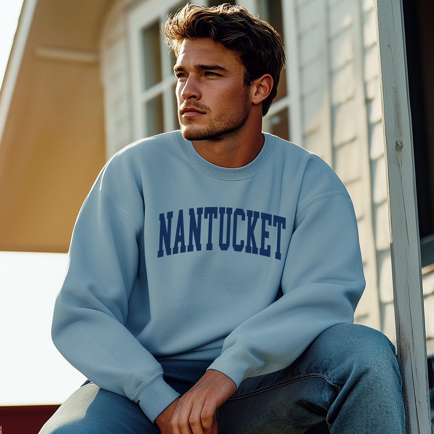 Nantucket Varsity Crewneck Sweatshirt