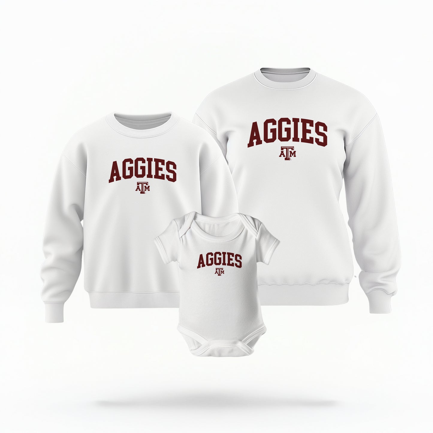 Mommy and Me Aggies Varsity Crewneck