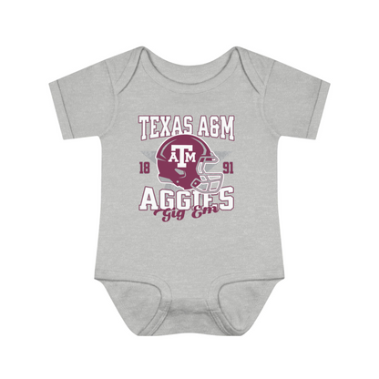 Infant Texas A&M Aggies Football Bodysuit