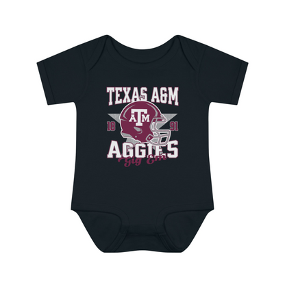 Infant Texas A&M Aggies Football Bodysuit