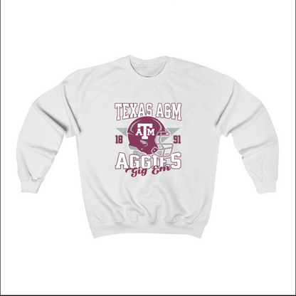 Texas A&M Aggies Football Crewneck Sweatshirt