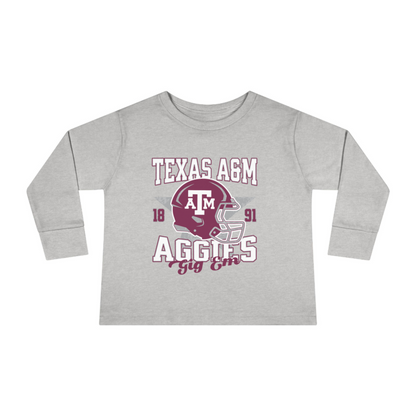 Toddler Texas A&M Aggies Football Long Sleeve T-shirt