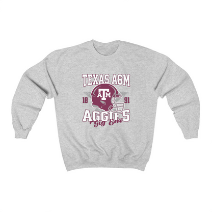 Texas A&M Aggies Football Crewneck Sweatshirt