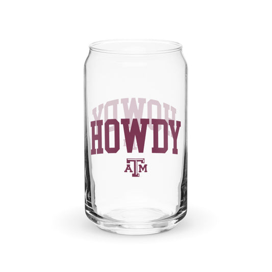 Texas A&M Aggies "Howdy" 16oz. Can Glass | Official Texas A and M University Licensee